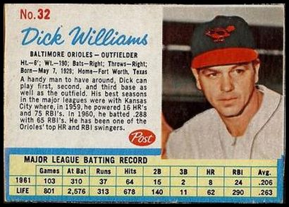 32 Dick Williams